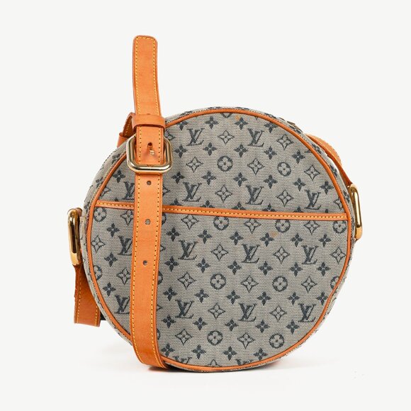 Louis Vuitton Jeanne GM Blue Mini Lin Monogram Canvas Round Crossbody Bag - Picture 1 of 12